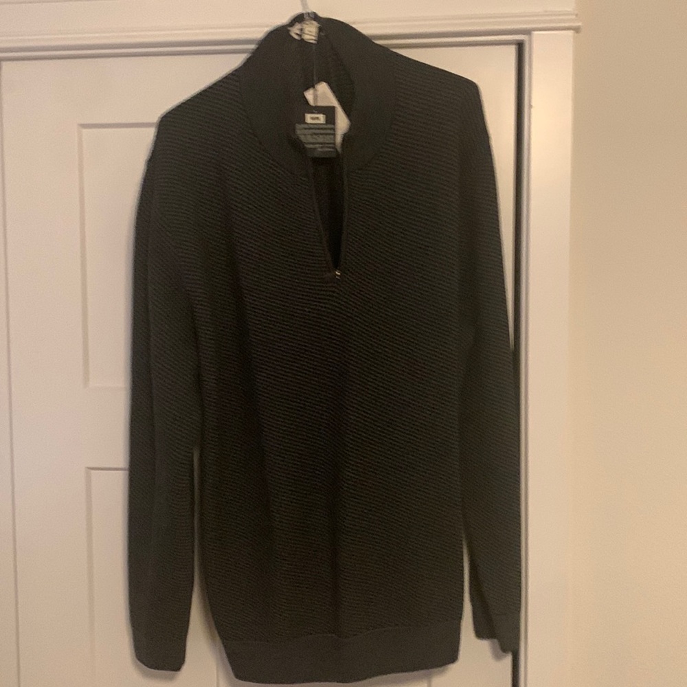 Joseph Abboud 1/4 zip Navy Sweater NWT